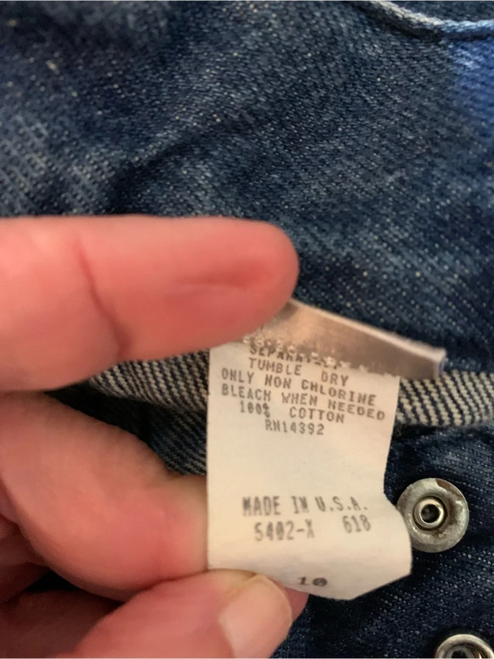 VTG Blue Denim Yoke Midi Skirt - Made in USA - Small - Picture 6 of 12